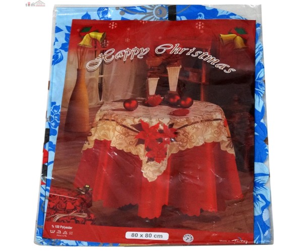 Скатерть для новогоднего стола 80x80 см. Jackline Оптом Турция