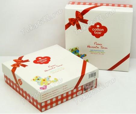 Постельное белье из ранфорса для новорожденных Bebek Ranforce Ucan Dostlar Mavi - cotton box