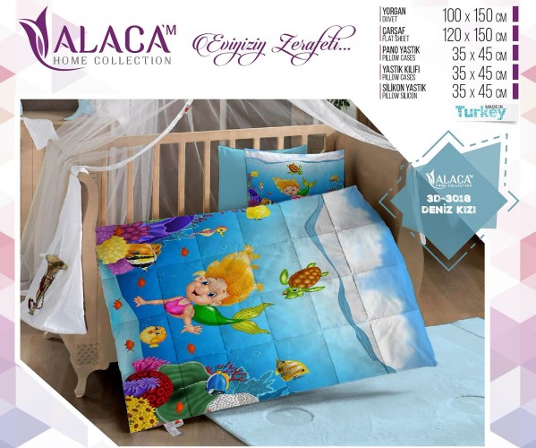 Постельное Белье с Одеялом для Новорожденных 3D - ALACA Оптом Турция