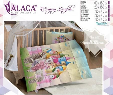 Детский Комплект Постельного Белья с Одеялом 3D - ALACA