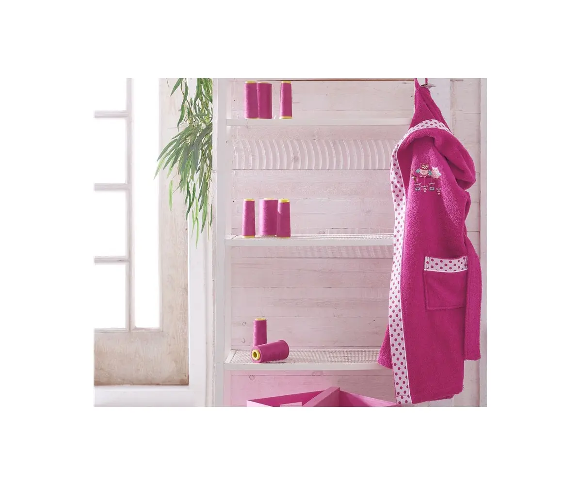 Халат Детский на (3-4 года) Organik Little Bird Pembe ecocotton Халат Детский на (3-4 года) Organik Little Bird Pembe ecocotton