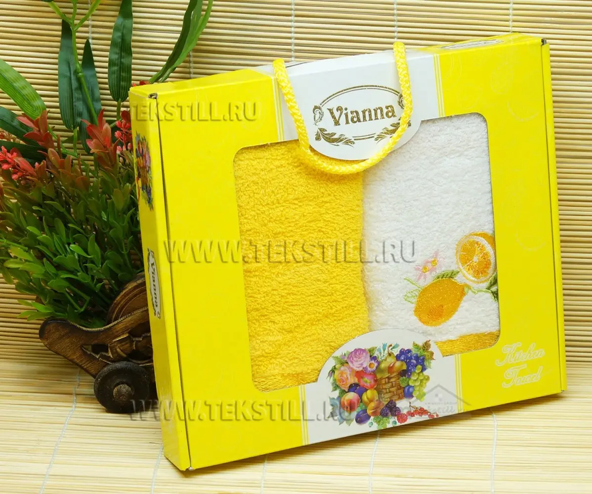 40x60 см. 2 шт./уп. Махровые Полотенца с Вышивкой Vianna 40x60 см. 2 шт./уп. Махровые Полотенца с Вышивкой Vianna
