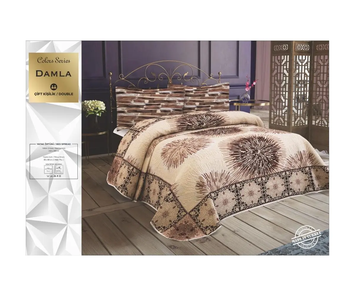 Жаккардовое Покрывало 240x260 см с 2-мя Наволочками 60x80 см Colors Seri - My Bed Жаккардовое Покрывало 240x260 см с 2-мя Наволочками 60x80 см Colors Seri - My Bed