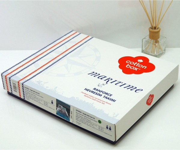Комплект Постельного Белья Евро 2 сп. Ранфорс Maritime - cotton box Оптом Турция