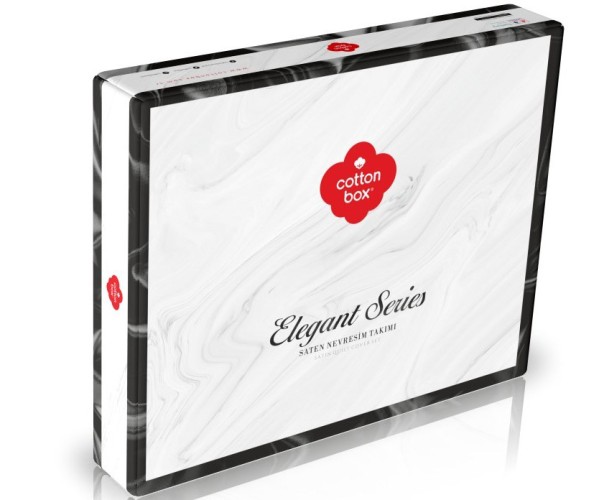 Комплект Постельного Белья Евро 2 сп. Сатин Elegant Stripe Saten - cotton box