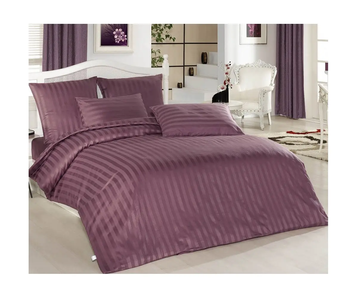 1 сп. Комплект Постельного Белья в Полоску Cotton Saten - Altınbaşak 1 сп. Комплект Постельного Белья в Полоску Cotton Saten - Altınbaşak
