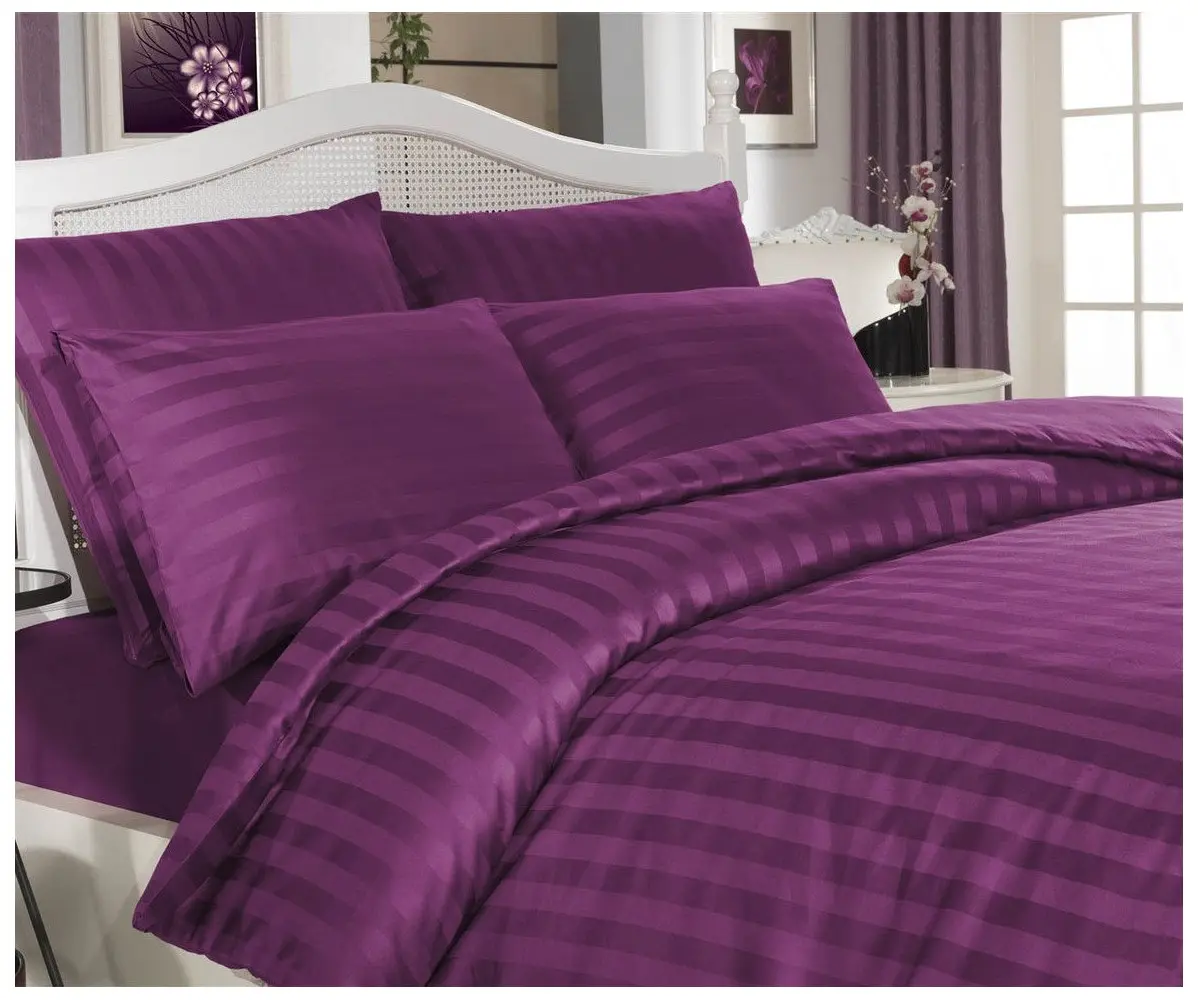 1 сп. Комплект Постельного Белья в Полоску Cotton Saten - Altınbaşak 1 сп. Комплект Постельного Белья в Полоску Cotton Saten - Altınbaşak