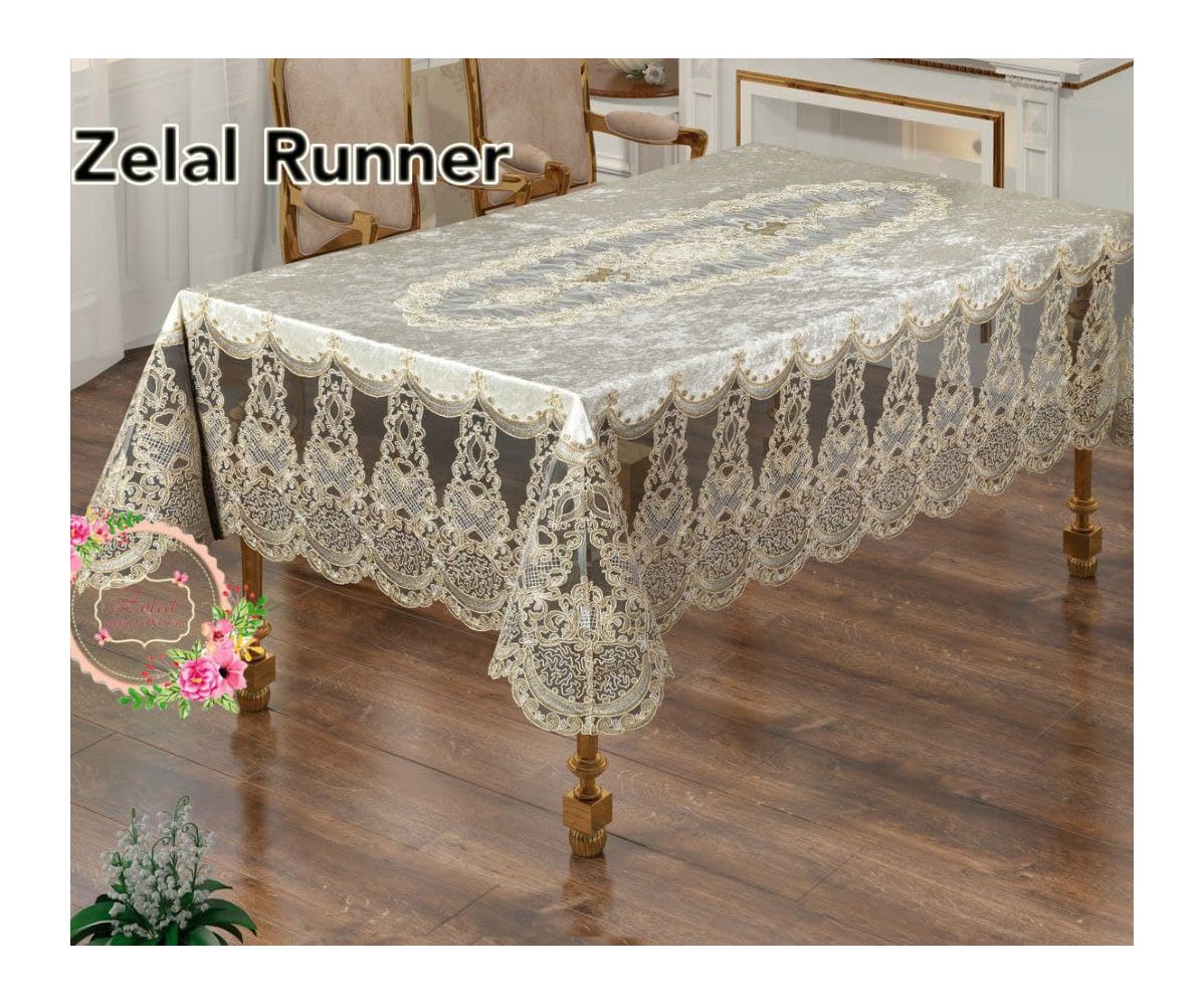 Скатерть Zelal Runner 180x400 см Villur Masa Ortusu - Zelal