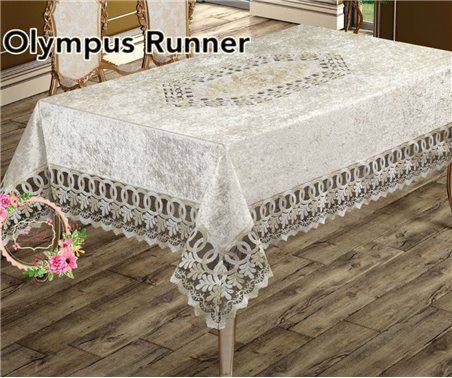 Скатерть Olympus Runner 160x350 см Liyon ve Villur Masa Ortusu - Zelal
