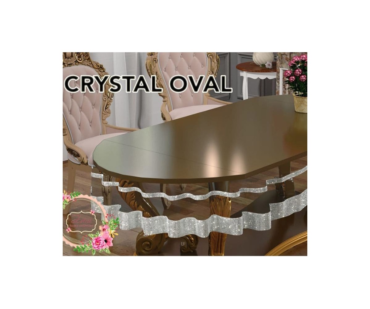 Скатерть Crystal Oval 160x220 см Sifat Silicon - Zelal