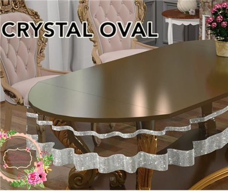 Скатерть Crystal Oval 160x260 см Sifat Silicon - Zelal