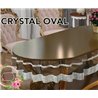 Скатерть Crystal Oval 160x260 см Sifat Silicon - Zelal Оптом Турция