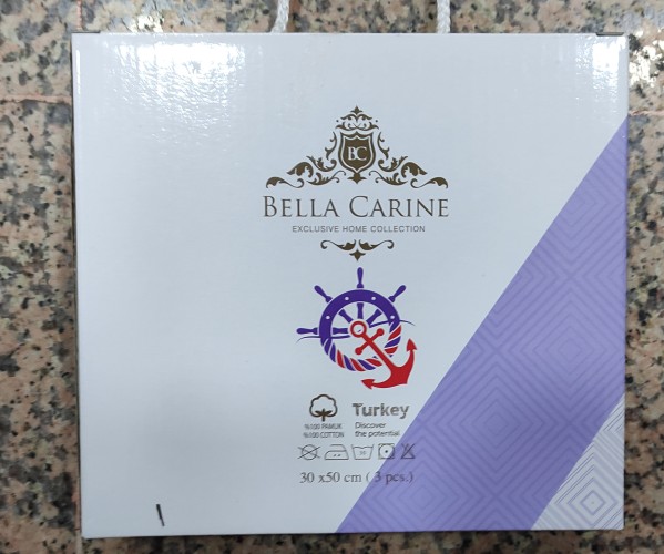 30x50 см 3 шт/уп Махровые Полотенца с Вышивкой Olive Bella Carine - ByTem