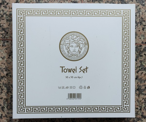 30x50 см 6 шт/уп Махровыe Полотенца с Вышивкой Towel Set - ByTem Оптом Турция