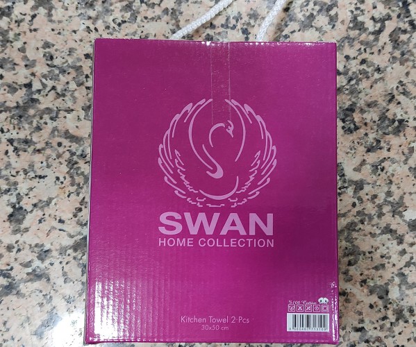 30x50 см 2 шт/уп. Махровые Полотенца с Вышивкой  Home Collection Swan - ByTem