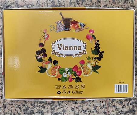 45x65 см 6 шт/уп Вафельныe Полотенца с Вышивкой Fruits Vianna - ByTem