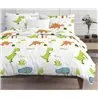 Ep-027842 1 сп. Пододеяльник с Наволочкой 140x200 см Kids Only Dinolar Beyaz Фабрика Купить Оптом Турция