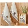 Nilteks 105 2x57 2 PCS QUALİTY BREAD Полотенца вафельные с вышивкой 50x70 см 2 шт/уп 2 PCS QUALİTY BREAD Фабрика Купить Оптом...