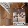 Nilteks 107 2x35 2 PCS QUALİTY COFFEE Полотенца вафельные с вышивкой 35x50 см 2 шт/уп 2 PCS QUALİTY COFFEE Фабрика Купить Опт...