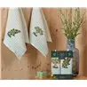 Nilteks 110 2x35 2 PCS QUALİTY OLİVE Полотенца вафельные с вышивкой 35x50 см 2 шт/уп 2 PCS QUALİTY OLİVE Фабрика Купить Оптом...