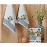 Nilteks 109 2x35 2 PCS QUALİTY FRUİT Полотенца вафельные с вышивкой 35x50 см 2 шт/уп 2 PCS QUALİTY FRUİT Фабрика Купить Оптом...