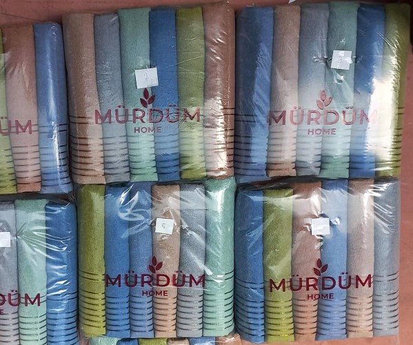 Махровые Лицевые Полотенца 50x90 см. 12 шт/уп. Cotton My Murdum