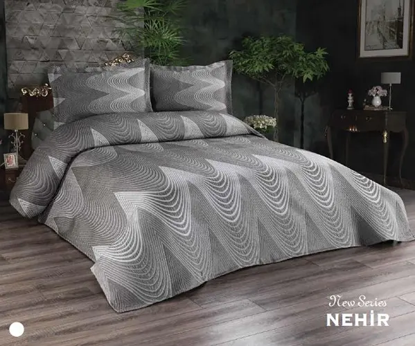 ✅2 сп. Жаккардовое Покрывало 240x260 см с Наволочками 2 шт NEW SERİES Оптом Турция Фабрика ✅Текстиль для Дома Оптом Турция.