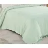 Nil F002 Tek GREEN Покрывало Вафельные 160x230 см SINGLE SIZE FRINGED PIQUE GREEN LaRita Фабрика Купить Оптом Турция