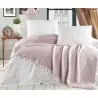 Nilteks SPT001 Летнее Постельное Белье с Вафельным Покрывалом ЕВРО 2 сп. SOFT BEDCOVER SET LİLAC Фабрика Купить Оптом Турция