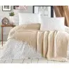 Nilteks SPT005 Летнее Постельное Белье с Вафельным Покрывалом ЕВРО 2 сп. SOFT BEDCOVER SET BEIGE Фабрика Купить Оптом Турция