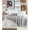 Nilteks SPT006 Летнее Постельное Белье с Вафельным Покрывалом ЕВРО 2 сп. SOFT BEDCOVER SET GRAY Фабрика Купить Оптом Турция