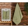 TDp 2x57 Moss Esil Подарочный Махровый Набор Полотенец 2 шт/уп. 70x140 см + 50x90 см TWO DOLPHINS Фабрика Купить Оптом Турция