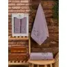 TDp 2x57 Moss Lila Подарочный Махровый Набор Полотенец 2 шт/уп. 70x140 см + 50x90 см TWO DOLPHINS Фабрика Купить Оптом Турция