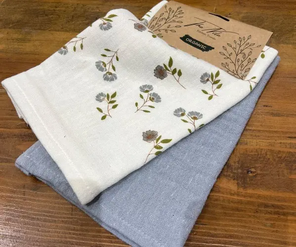 ✅МУСЛИНОВЫЕ Полотенца Кухонные Салфетки 40x60 см 2 шт/уп 2 PCS HANGER MUSLIN TOWELS GRAY Оптом Турция Фабрика ✅Текстиль для Дома