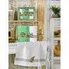 Nilteks 322 3x57 3 LÜ MİMOZA  2 PEÇETE 1 HAVLU ZEYTİN Набор Полотенец Махровый с Вафельным 50x70 см 3 шт/уп MİMOSA OLİVE Фабр...
