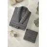 Ep-300805 Набор Халат L/XL + Полотенце 50x90см Carla Antrasit Фабрика Купить Оптом Турция