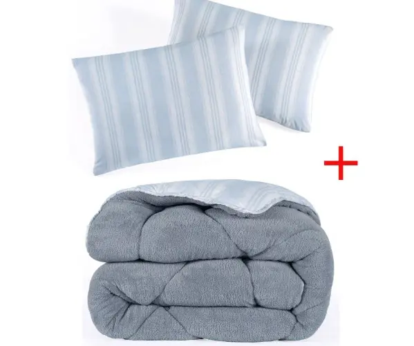 ✅195x215 см Покрывало Стеганое с 2-я Наволочками Soft Line Gri Оптом Турция Фабрика ✅Текстиль для Дома Оптом Турция.