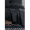 Ep-300035 2 сп. Покрывало Двустороннее Стеганое 200x220 см с 2- мя Наволочками 50x70 см Solid Siyah Фабрика Купить Оптом Турция