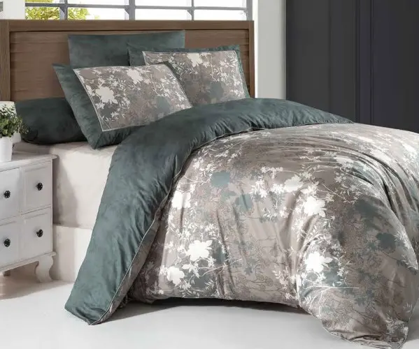 ✅Сатиновое Постельное Белье Евро 2 сп. 300TC PREMIUM SATIN PR-217 LA ROMANO Оптом Турция Фабрика ✅Текстиль для Дома Оптом Турция