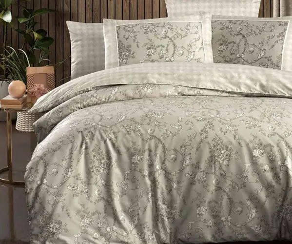 ✅Сатиновое Постельное Белье Евро 2 сп. 300TC PREMIUM SATIN PR-222 LA ROMANO Оптом Турция Фабрика ✅Текстиль для Дома Оптом Турция
