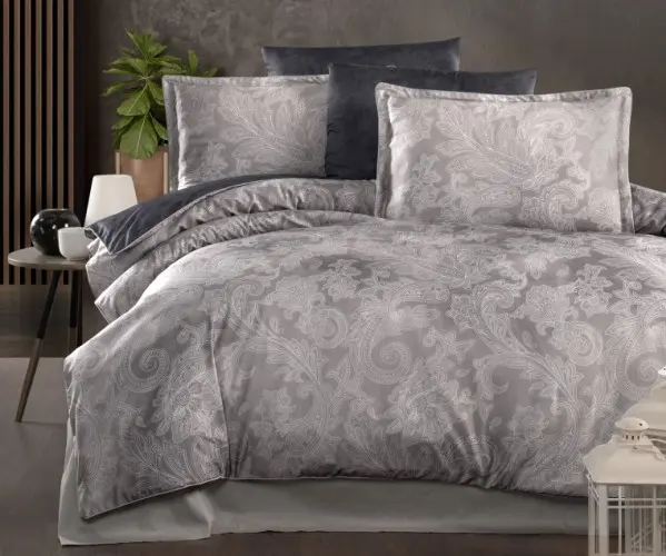 ✅Сатиновое Постельное Белье Евро 2 сп. 300TC PREMIUM SATIN PR-366 LA ROMANO Оптом Турция Фабрика ✅Текстиль для Дома Оптом Турция