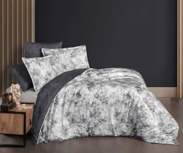 ✅Сатиновое Постельное Белье Евро 2 сп. 300TC PREMIUM SATIN PR-386 LA ROMANO Оптом Турция Фабрика ✅Текстиль для Дома Оптом Турция