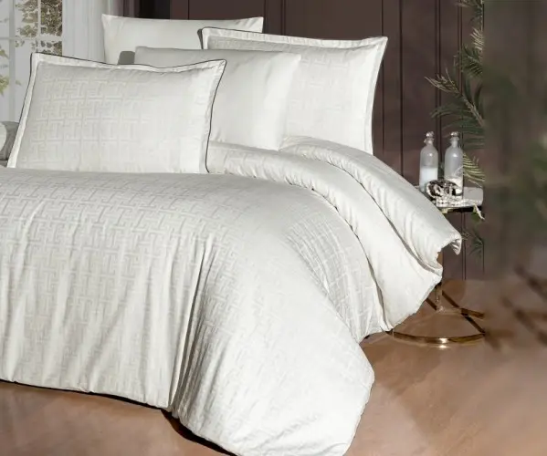 ✅Жаккардовое Сатиновое Постельное Белье Евро 2 сп. 300TC PREMIUM SATIN PR-526 LA ROMANO Оптом Турция Фабрика ✅Текстиль для Дома 
