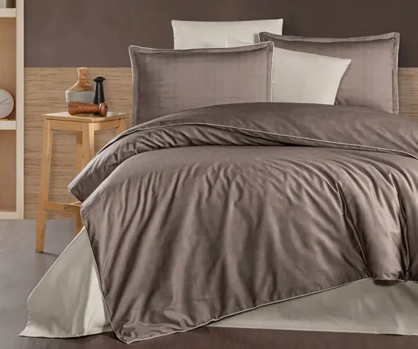 ✅Сатиновое Постельное Белье Евро 2 сп. 300TC PREMIUM SATIN PR-711 LA ROMANO Оптом Турция Фабрика ✅Текстиль для Дома Оптом Турция