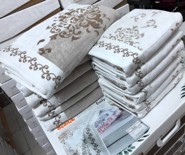✅Велюровые Банные Полотенца 70x140 см. 6 шт/уп. DOLHIN Ozdilek Оптом Турция Фабрика ✅Текстиль для Дома Оптом Турция.
