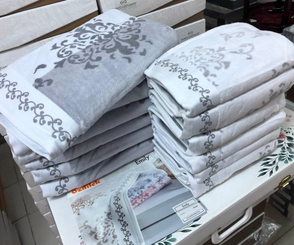✅Велюровые Банные Полотенца 70x140 см. 6 шт/уп. DOLHIN Ozdilek Оптом Турция Фабрика ✅Текстиль для Дома Оптом Турция.
