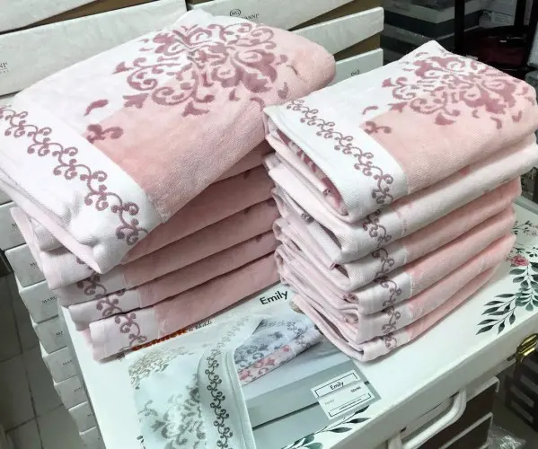 ✅Велюровые Полотенца Банные + Лицевые 70x140 см. 6 шт/уп. + 50x90 см. 6 шт/уп. Emily Pembe Ozdilek Оптом Турция Фабрика ✅Текстил