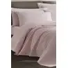 Enlora En-030296 2 сп. Евро 200x235 см. Покрывало Вафельное Plain Düz Renk Pike Örtü Çift Kişilik Açık Pudra Фабрика Купить О...