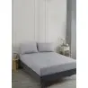 Enlora En-029477 2 сп. 160x200 см Простынь на Резинке с 2-мя Наволочками Road Basic Lastikli Çarşaf Seti Çift Kişilik A.Gri Ф...