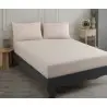 Enlora En-029486 2 сп. 160x200 см Простынь на Резинке с 2-мя Наволочками Road Basic Lastikli Çarşaf Seti Çift Kişilik Bej Фаб...